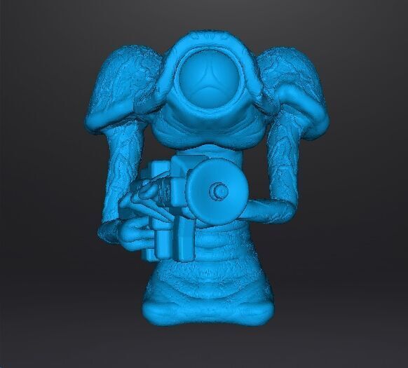 WAR OF THE WORLDS 1953 MARTIAN W BLASTER MODEL FIGURE SCIFI RPG 3D print model_8