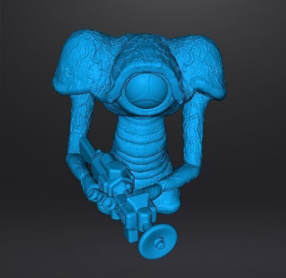 WAR OF THE WORLDS 1953 MARTIAN W BLASTER MODEL FIGURE SCIFI RPG 3D print model_11