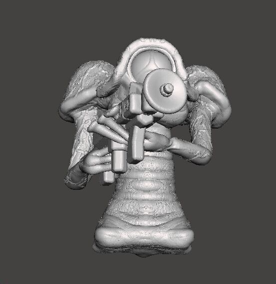 WAR OF THE WORLDS 1953 MARTIAN W BLASTER MODEL FIGURE SCIFI RPG 3D print model_7