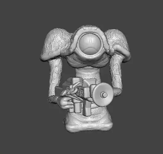 WAR OF THE WORLDS 1953 MARTIAN W BLASTER MODEL FIGURE SCIFI RPG 3D print model