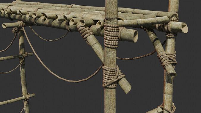 Bamboo Bridge 3D model