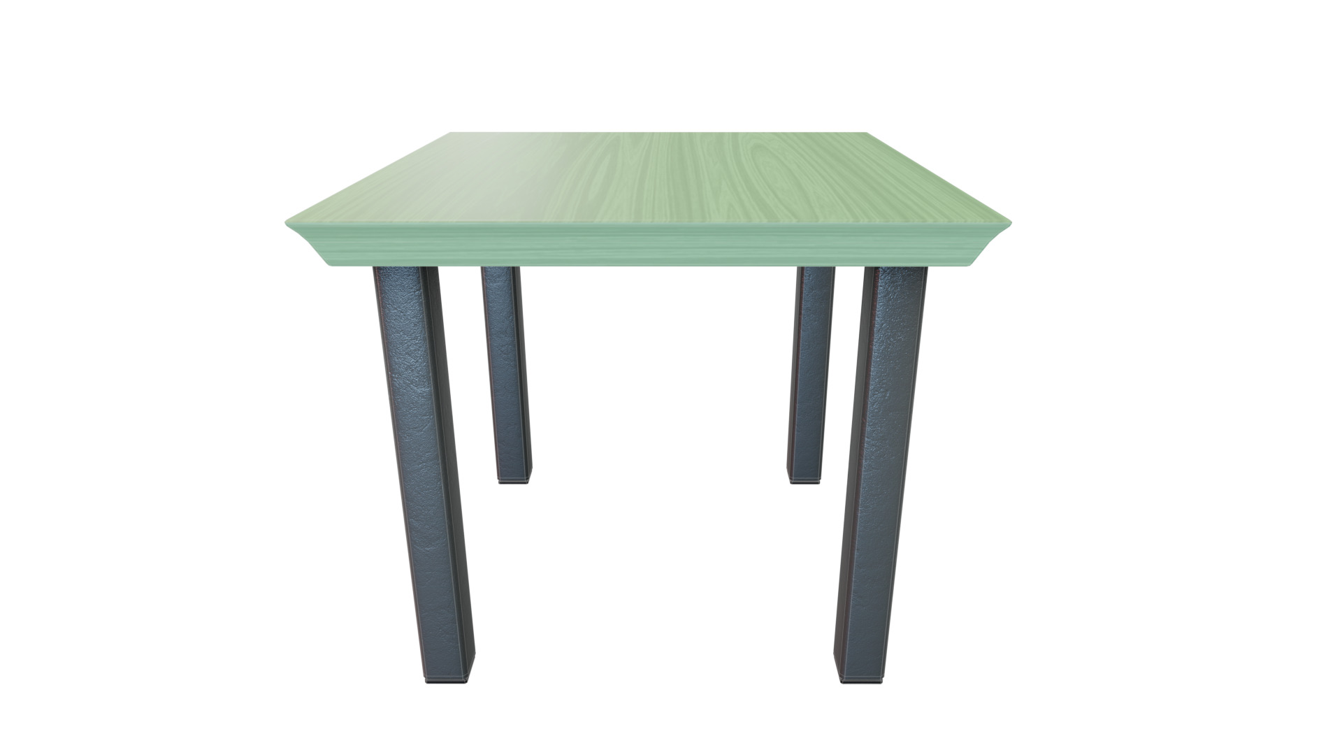Outdoor Table Low-poly 3D model_3