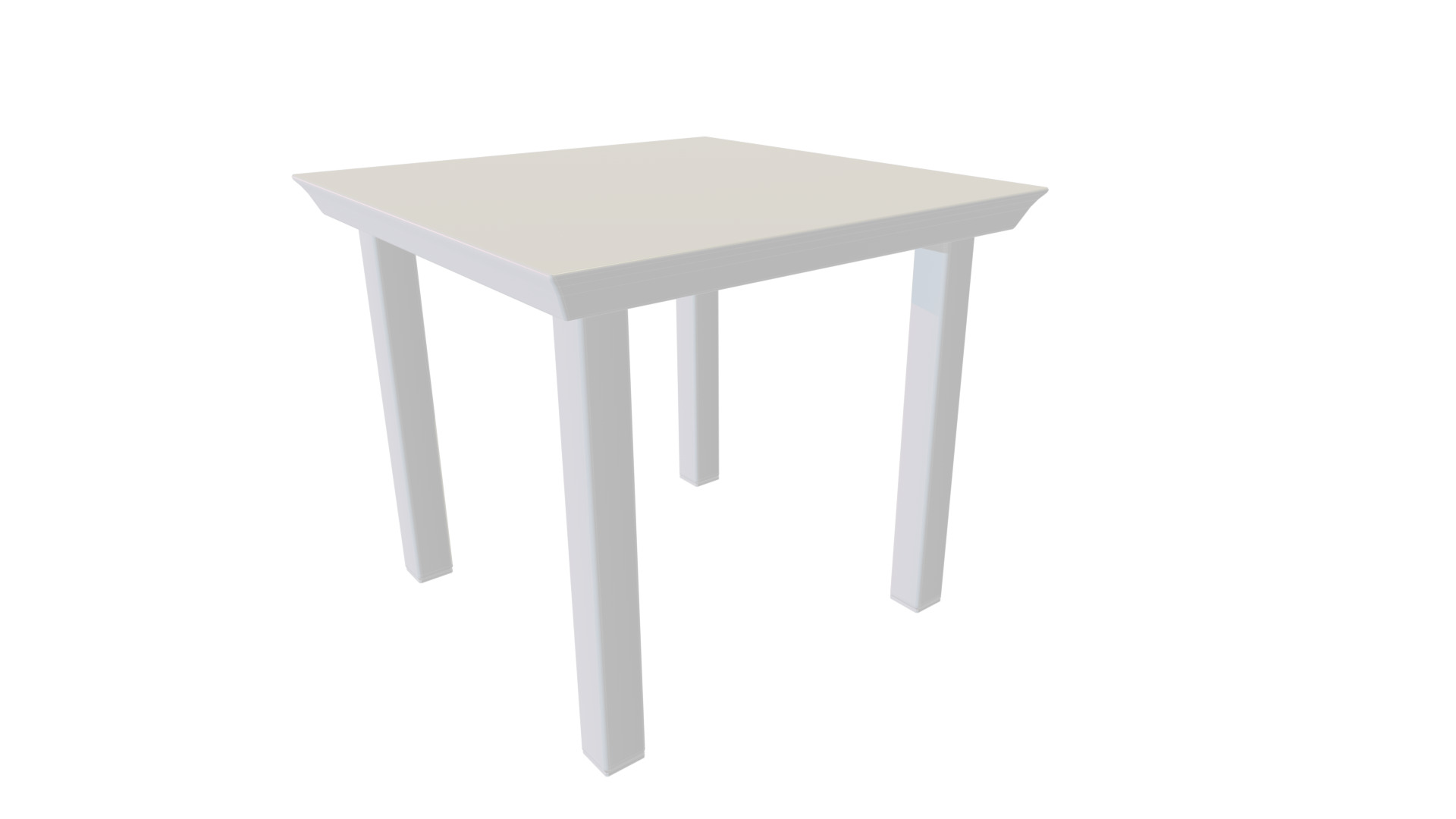 Outdoor Table Low-poly 3D model_5