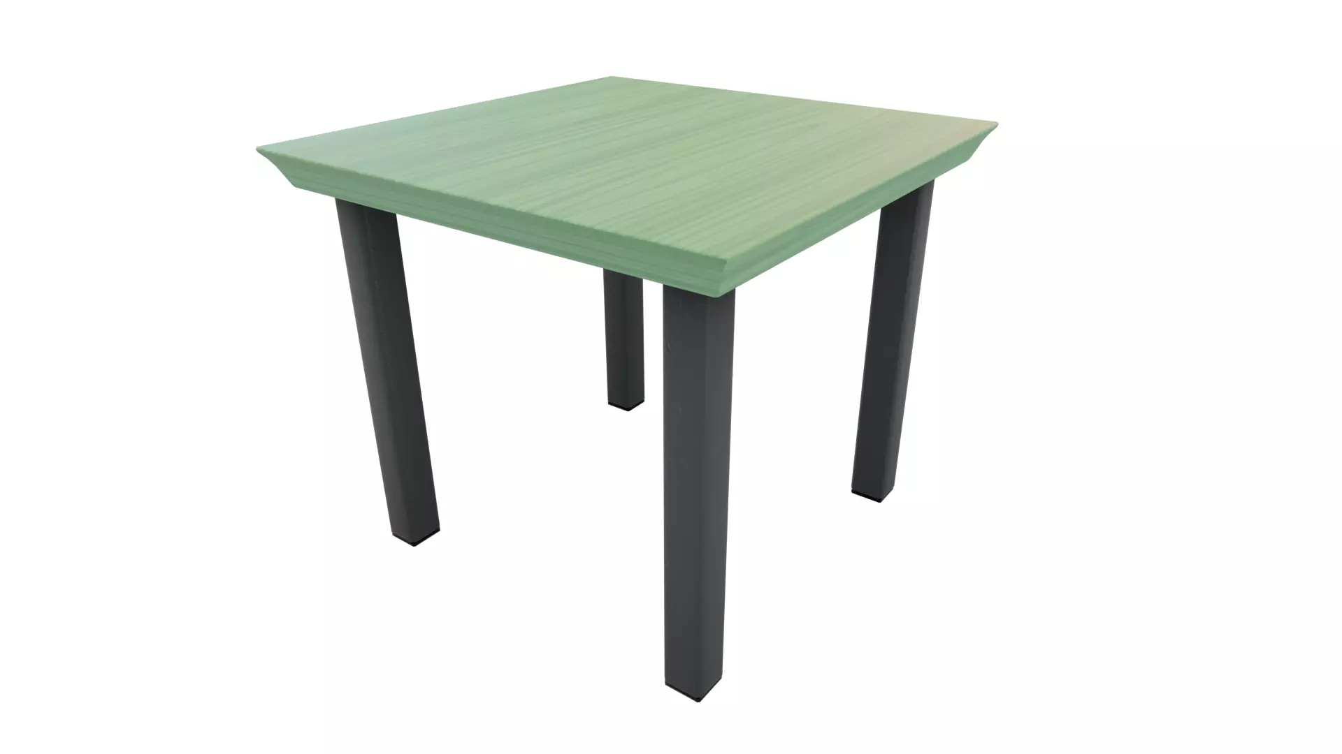 Outdoor Table Low-poly 3D model_0