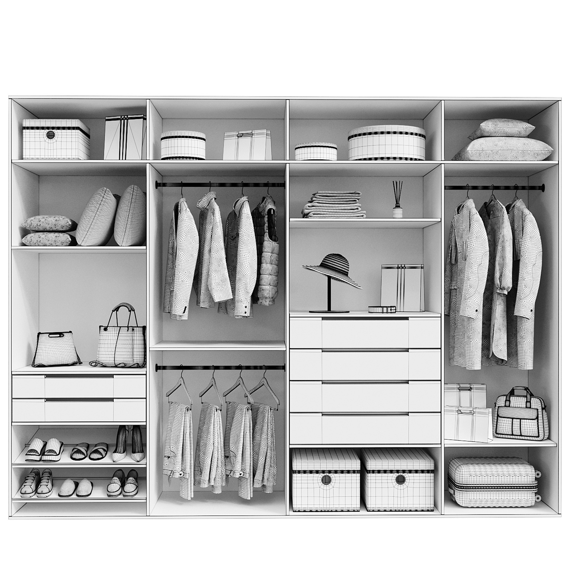 wardrobe 004 3D model_2