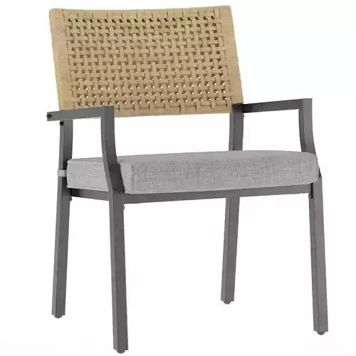 Aiden Outdoor Dining Armchair with Cushion