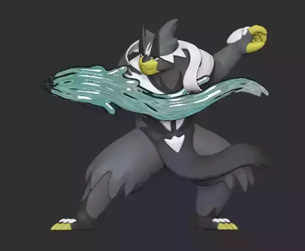 Urshifu Rapid Strike - Dynamic 3D Printable Model