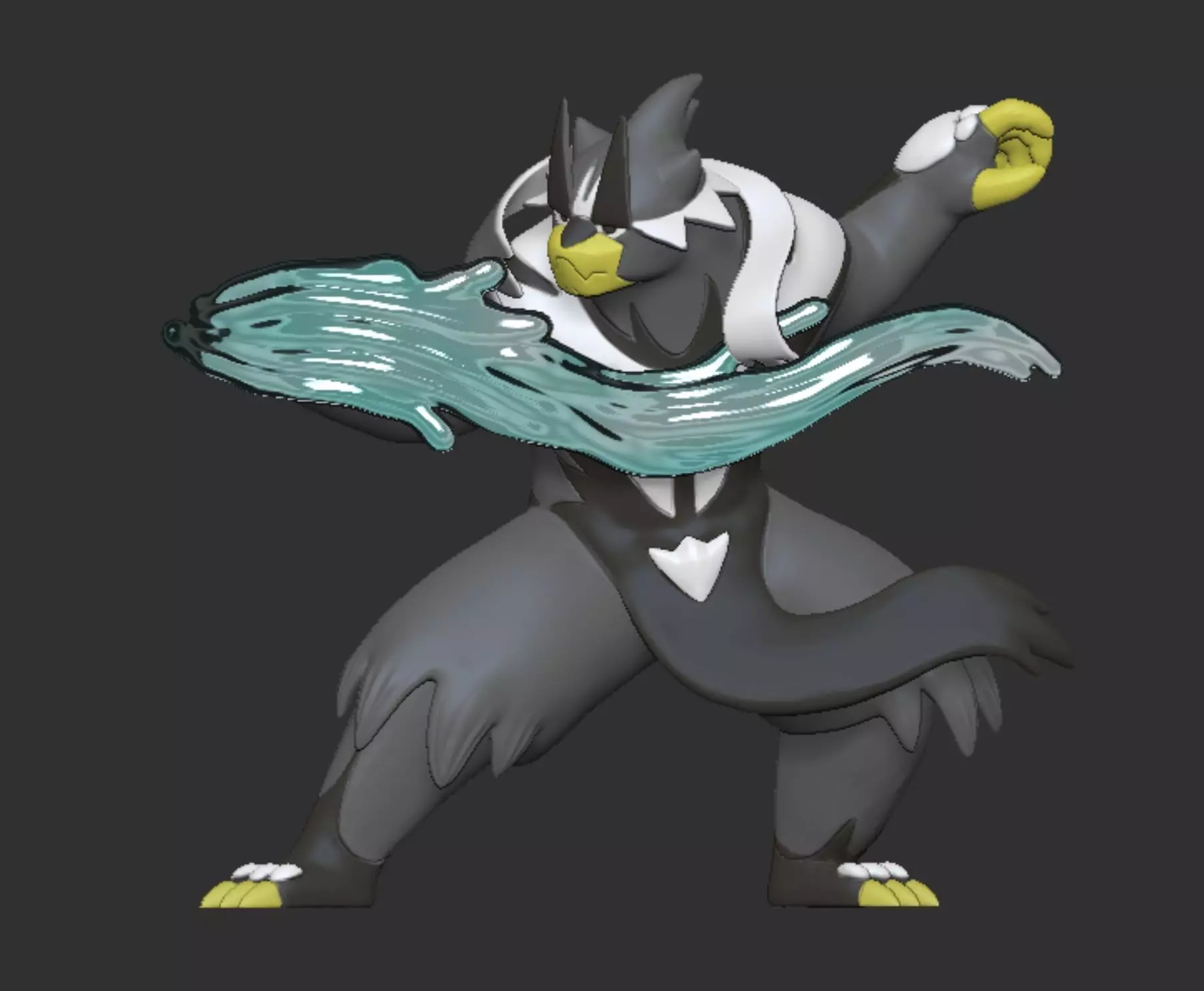 Urshifu Rapid Strike - Dynamic 3D Printable Model 3D print model