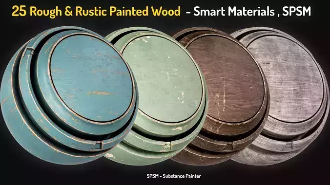 25 Painted Wood Rough And Rustic Smart Materials