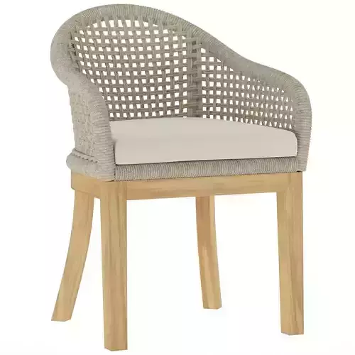 Fleur Patio Dining Armchair with Sunbrella Cushions