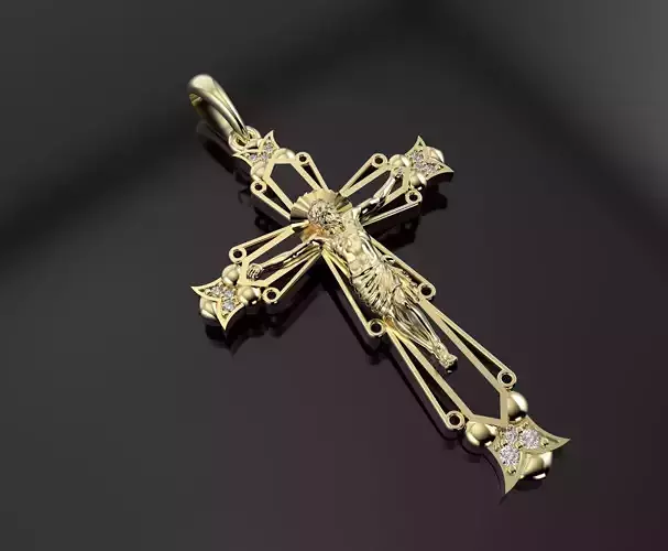 Orthodox Cross With Jesus