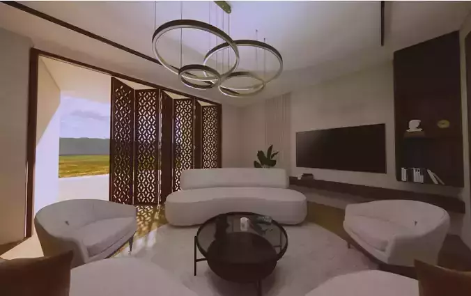 partition wood honeycomb 3D model