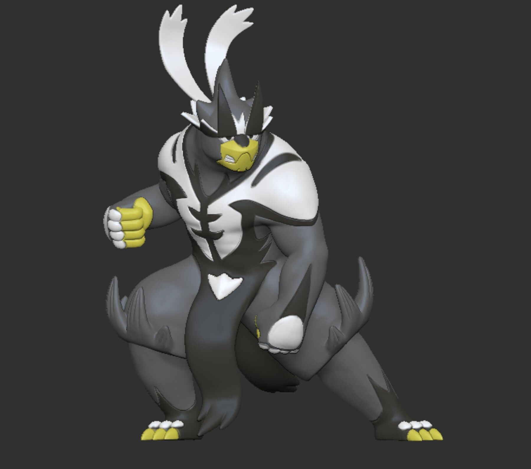 Urshifu Single Strike - Fierce 3D Printable Model 3D print model_2