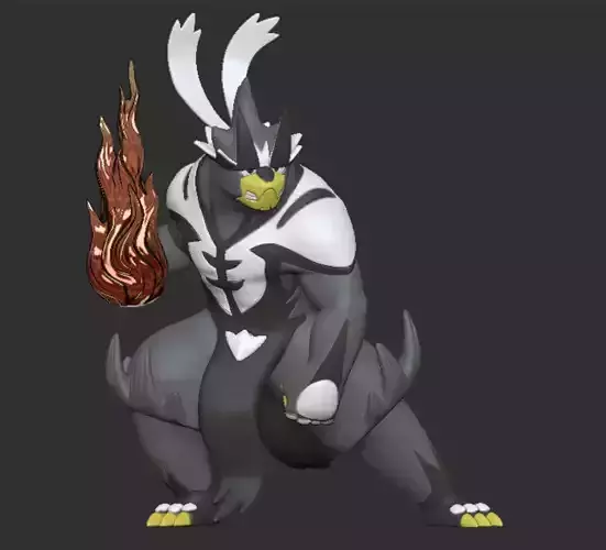 Urshifu Single Strike - Fierce 3D Printable Model