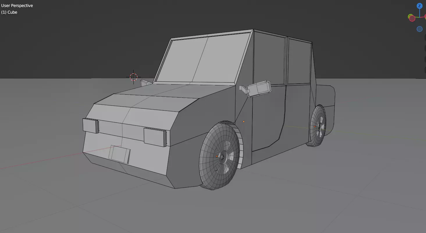 Low poly Car Free low-poly 3D model