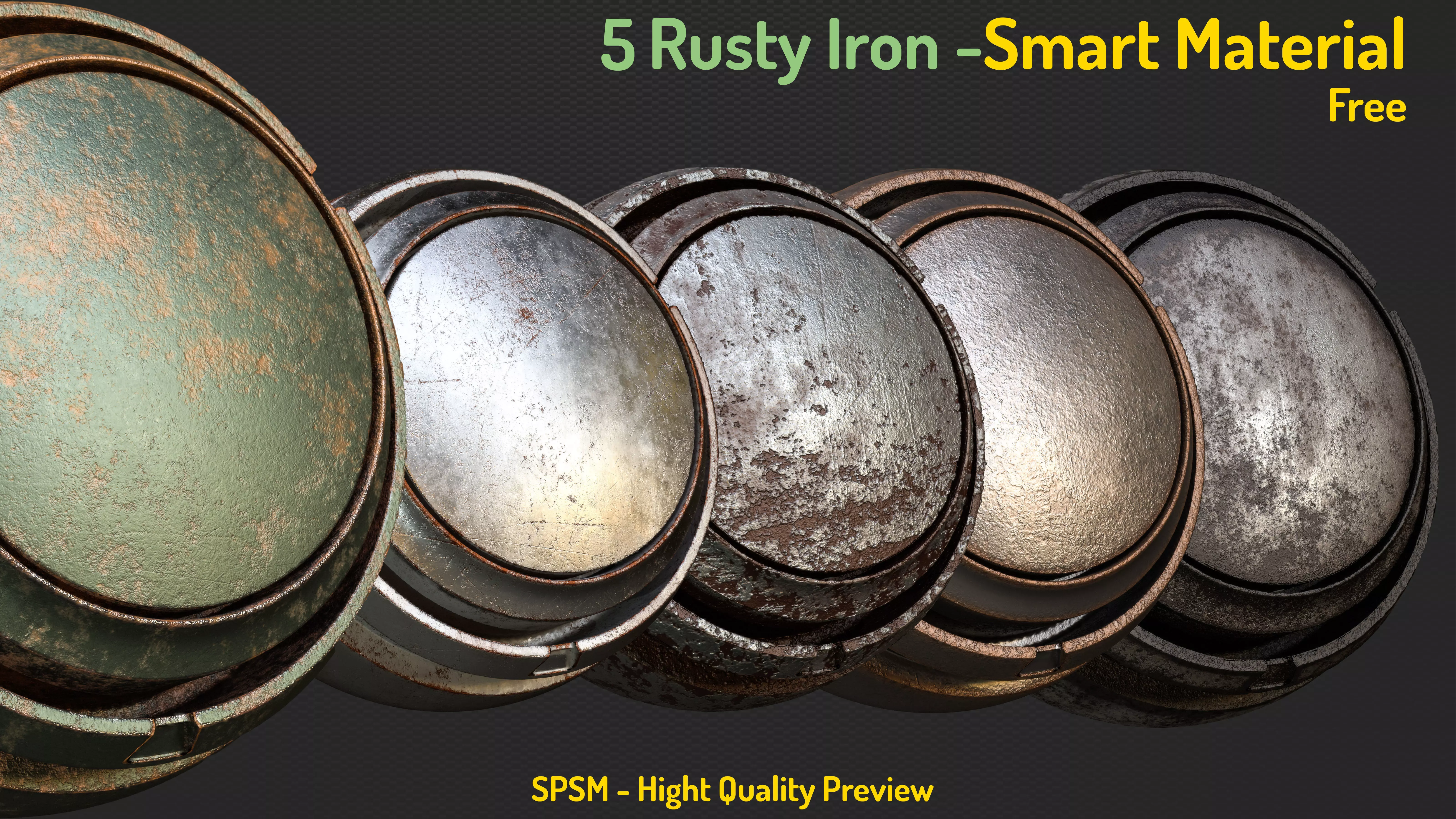 Free 5 Rusty Iron Smart Materials Texture