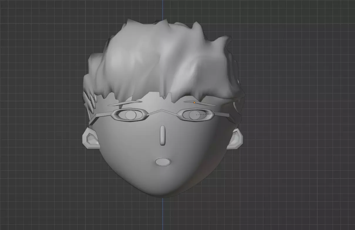 boy face Free low-poly 3D model