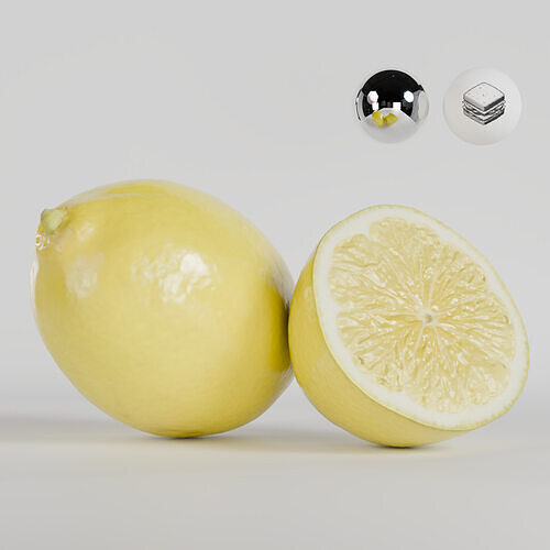Lemon Low-poly 3D model