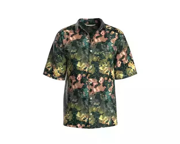 Mens Relaxed Fit shirt with all over print