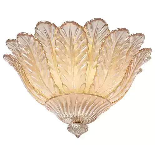 1stdibs Barovier and Toso chandelier Amber Rugiada 3D model