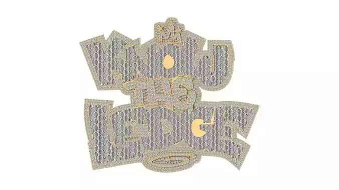 Knowledge Bling Pendant 3D print model