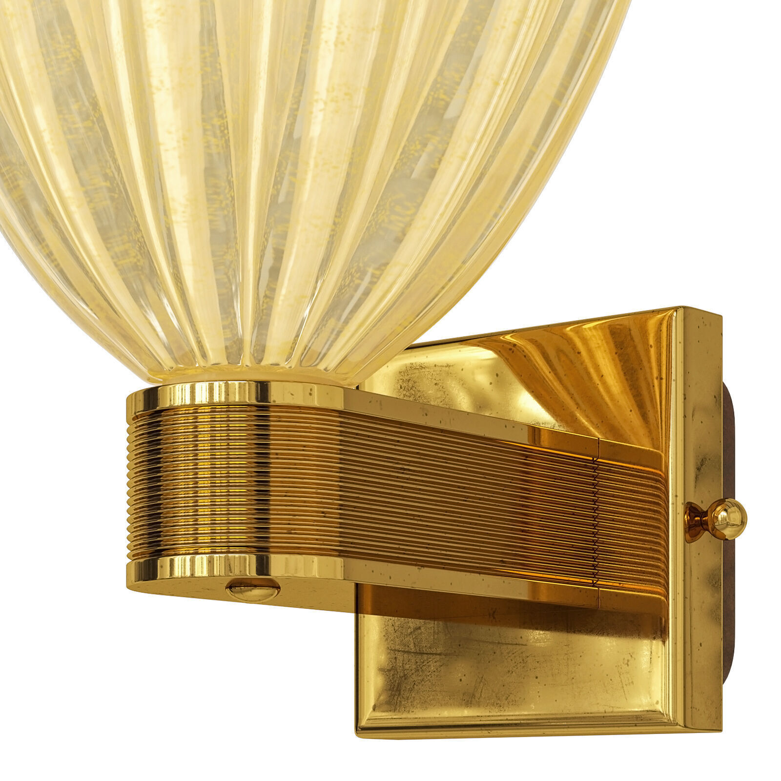 1stDibs Italian Murano Glass Wall Sconce 3D model_4