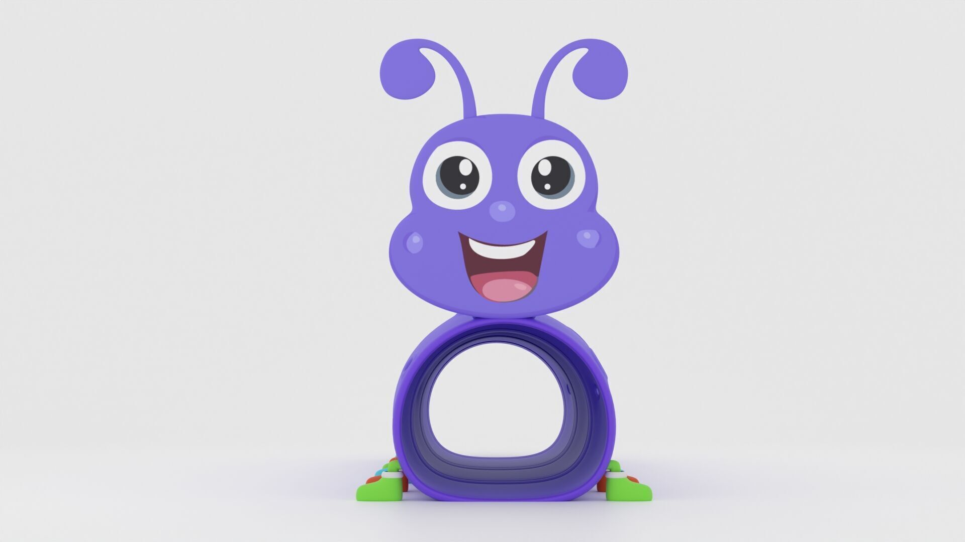 Caterpillar Play Tunnel Cartoon 3D Model Low-poly 3D model_5