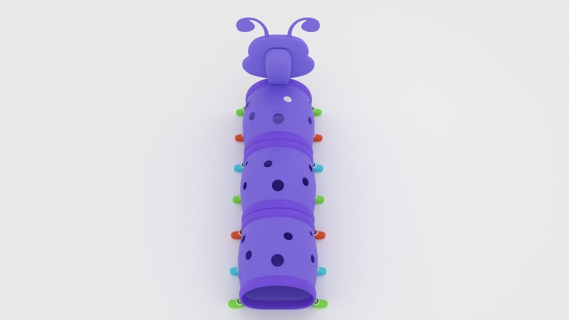 Caterpillar Play Tunnel Cartoon 3D Model Low-poly 3D model_2