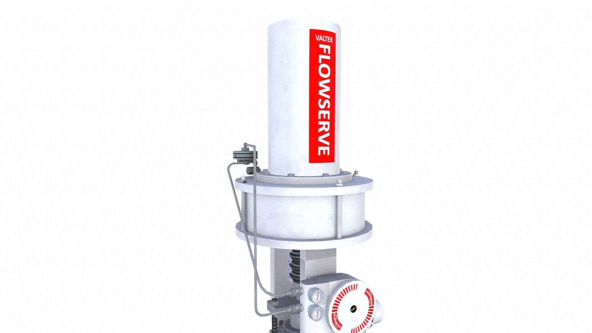 Control Valve Low-poly 3D model_4