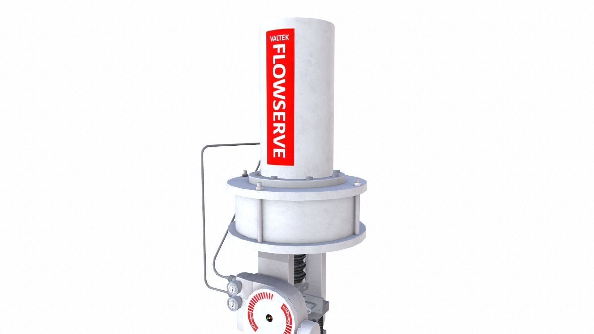 Control Valve Low-poly 3D model_5