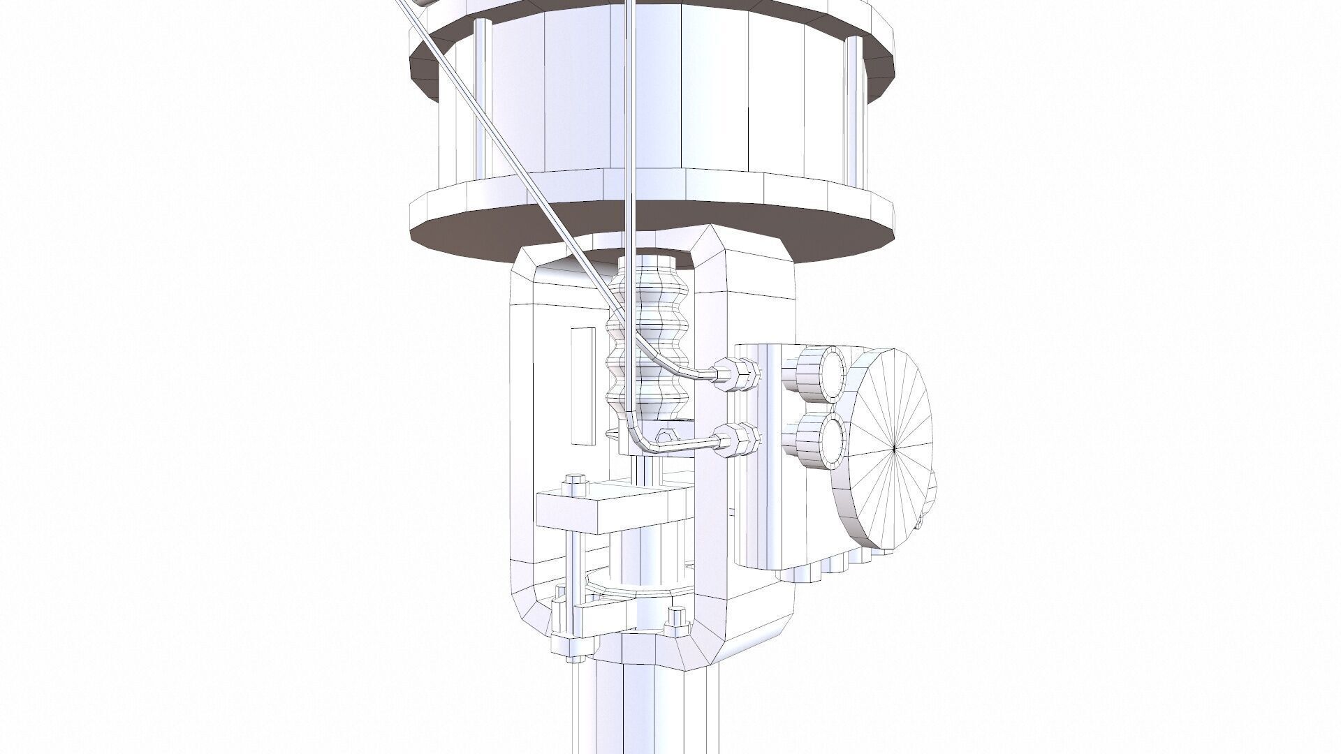 Control Valve Low-poly 3D model_9