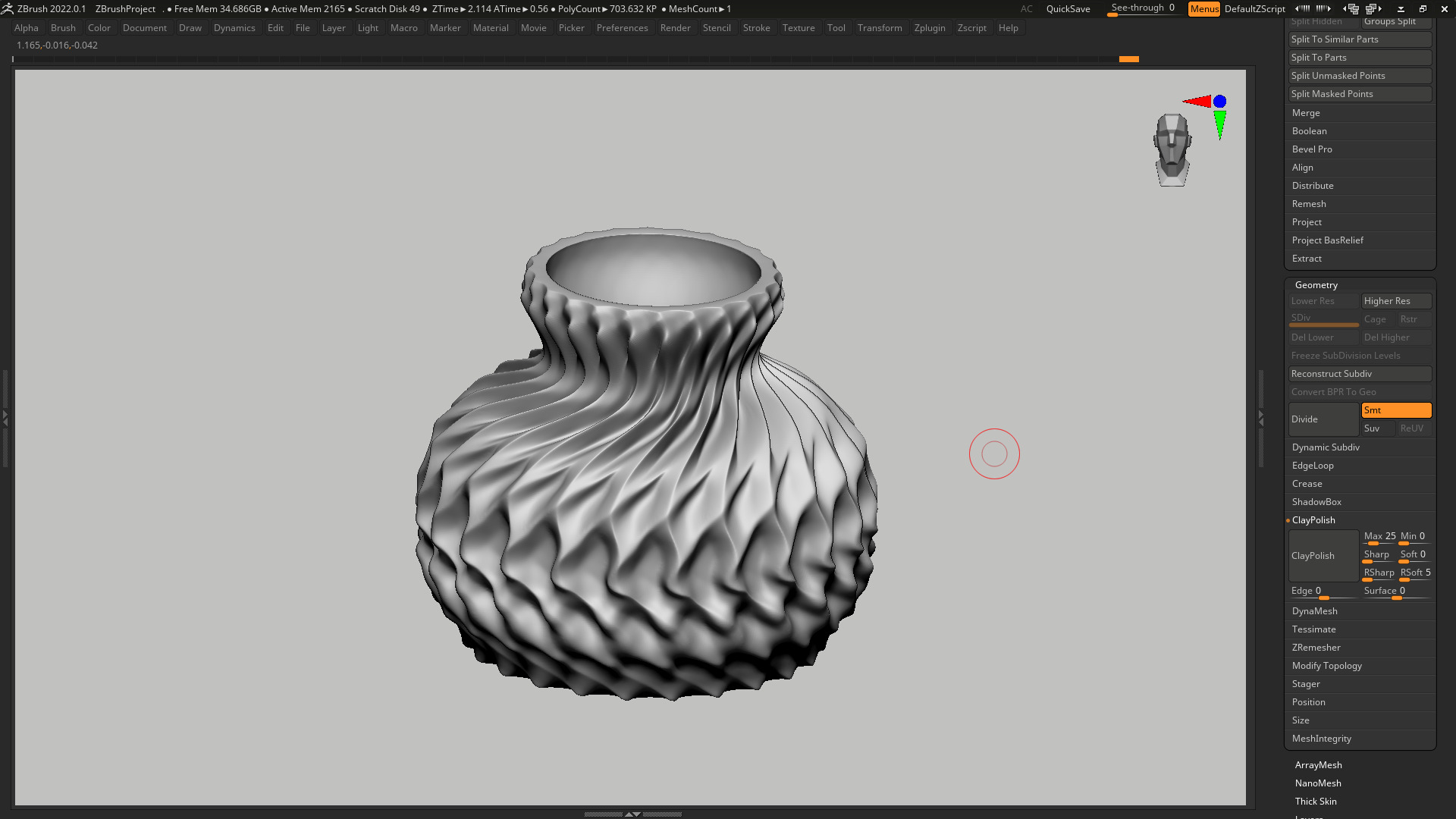 vase 3d print 273 3D print model_4