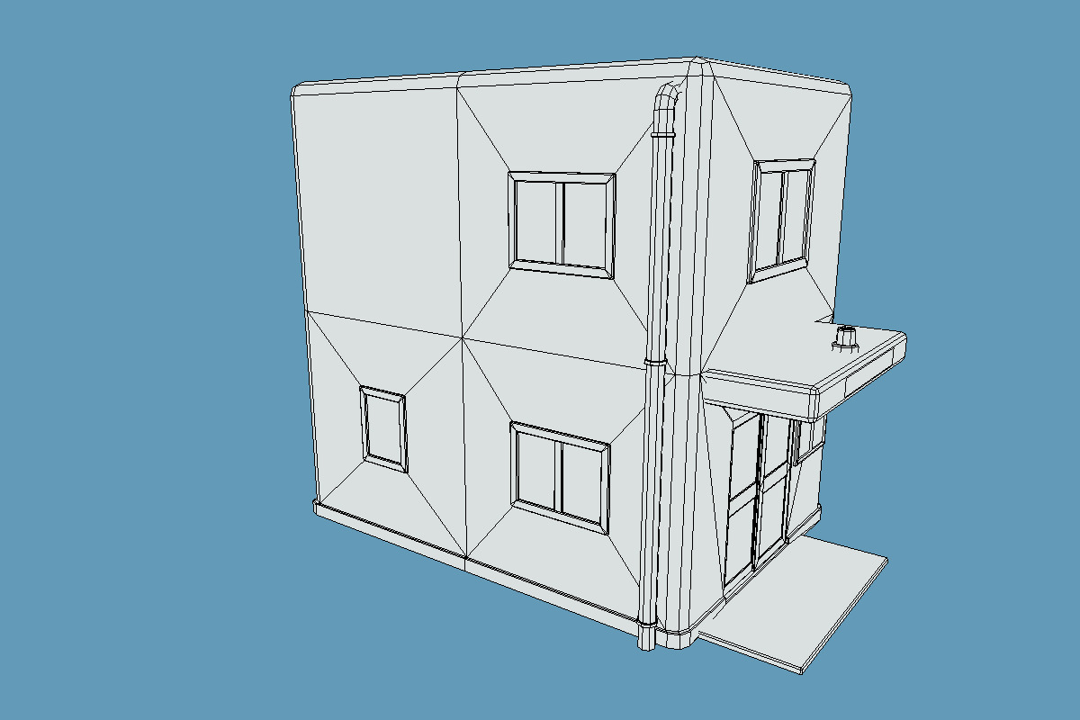 Cute Police Box -KOBAN- Set Low-poly 3D model_22