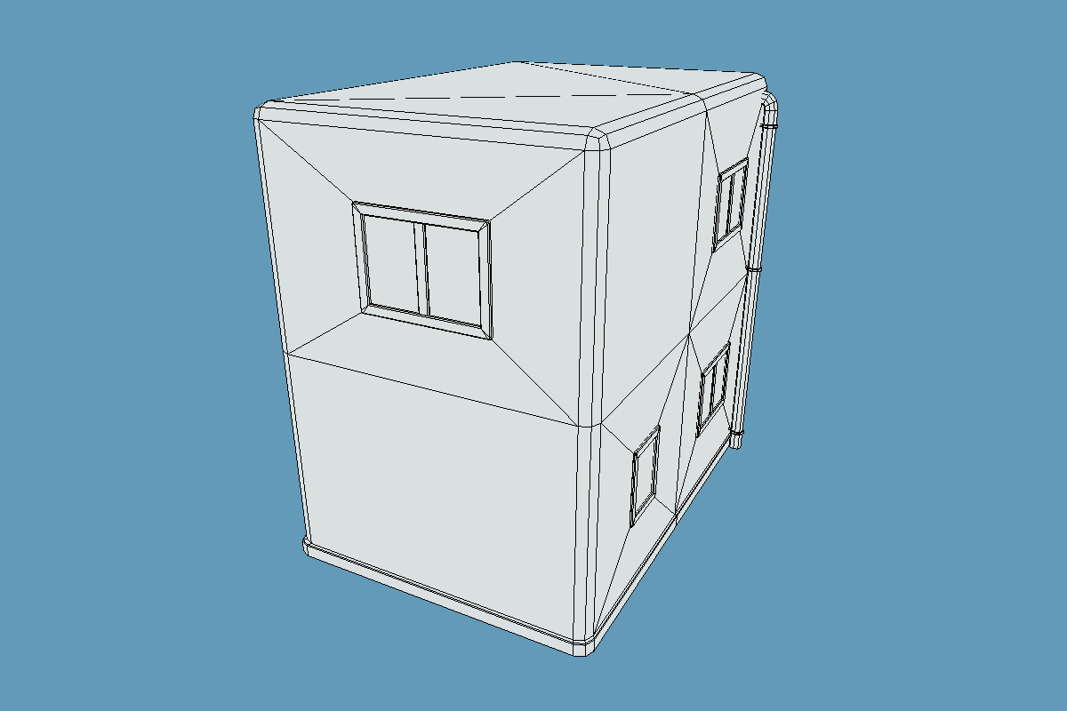Cute Police Box -KOBAN- Set Low-poly 3D model_21