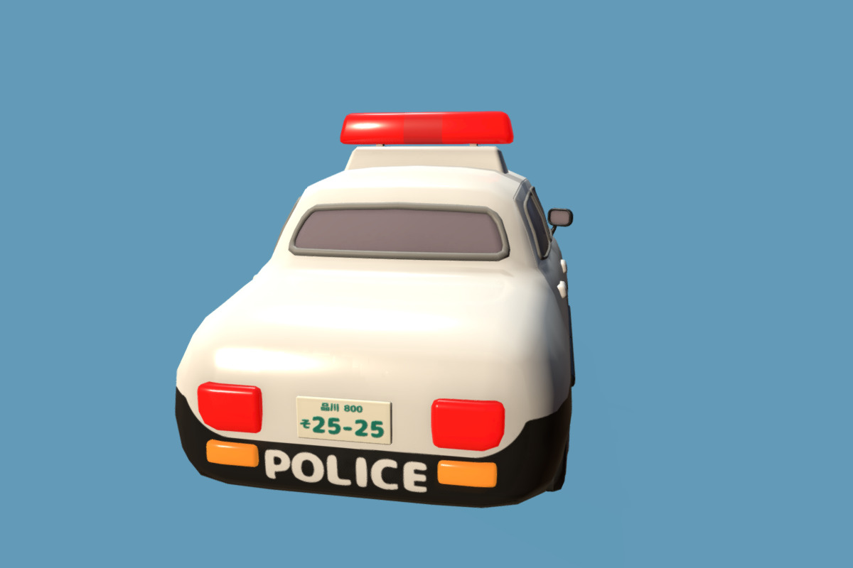 Cute Police Box -KOBAN- Set Low-poly 3D model_17