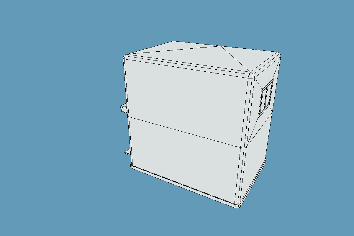 Cute Police Box -KOBAN- Set Low-poly 3D model_20