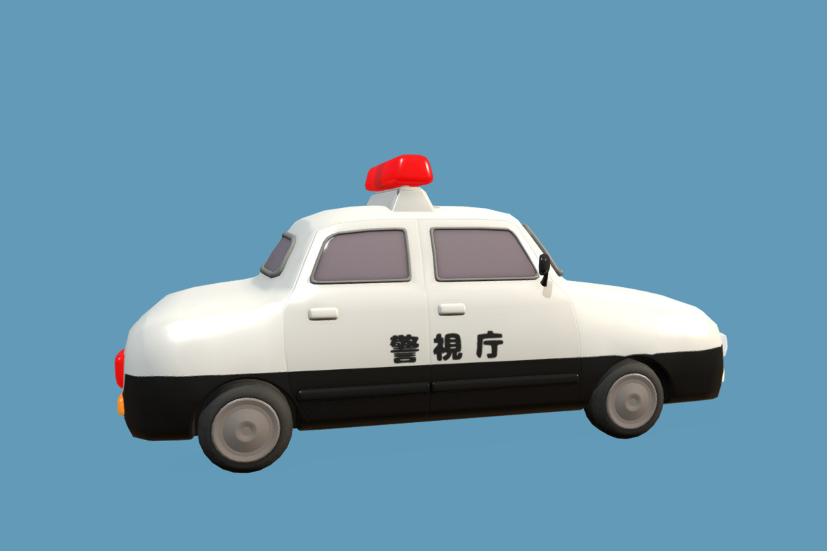 Cute Police Box -KOBAN- Set Low-poly 3D model_18