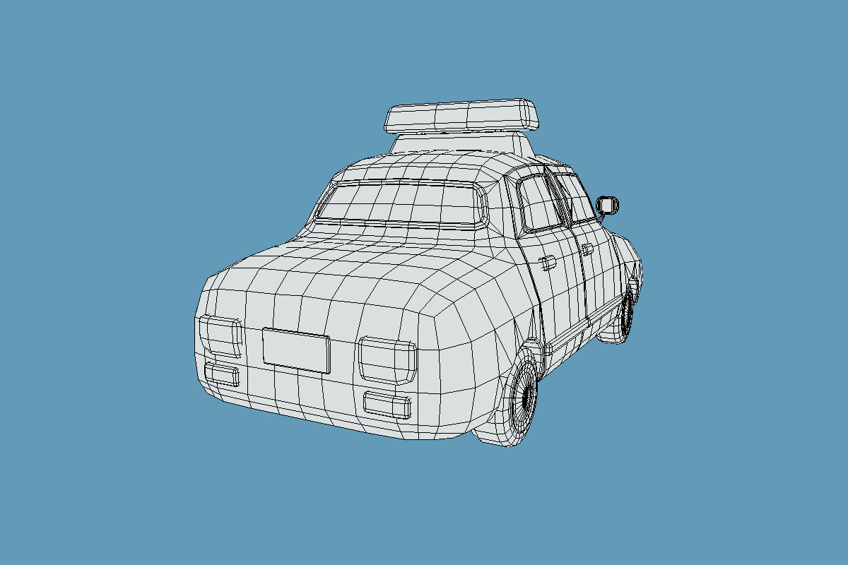 Cute Police Box -KOBAN- Set Low-poly 3D model_25