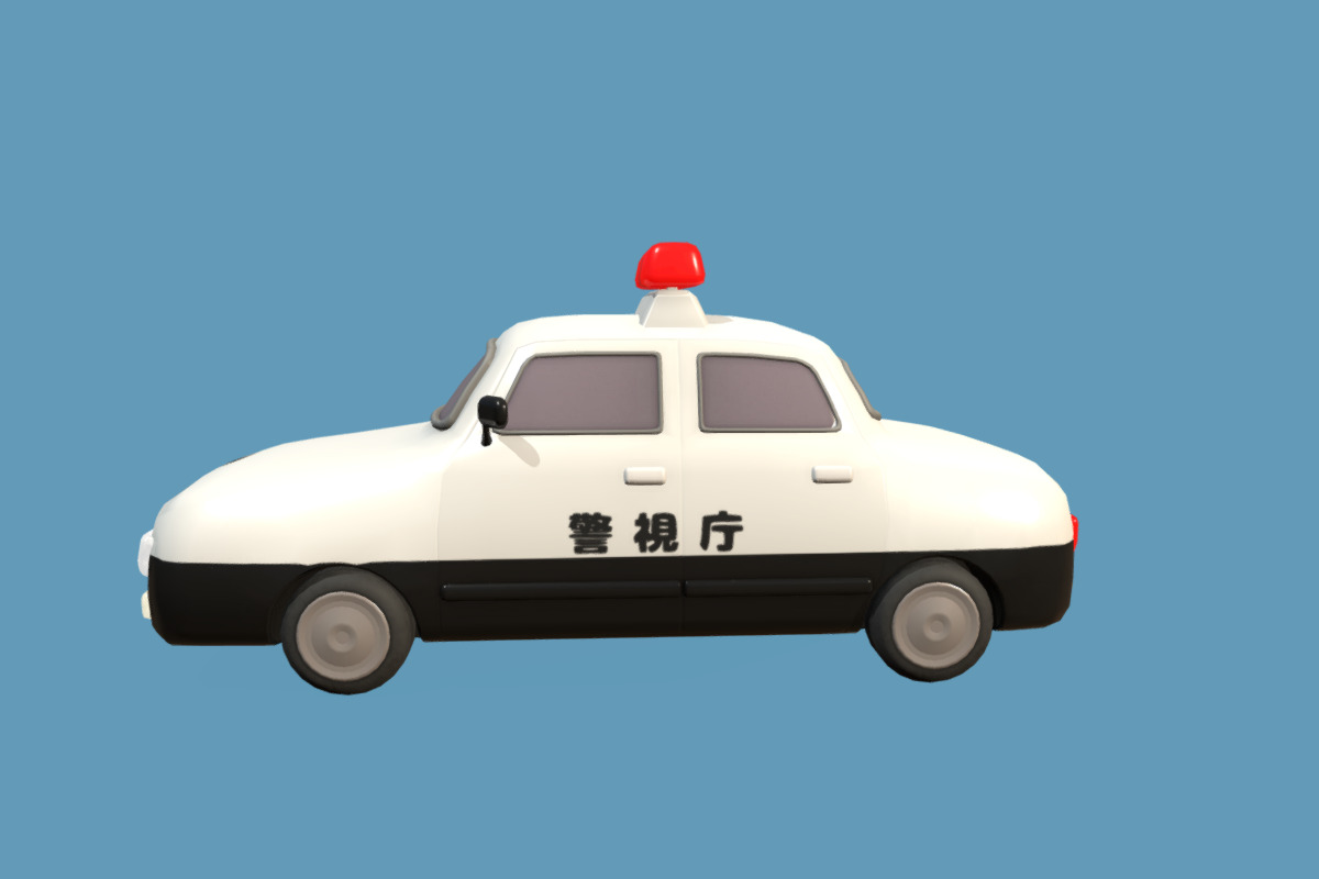 Cute Police Box -KOBAN- Set Low-poly 3D model_15