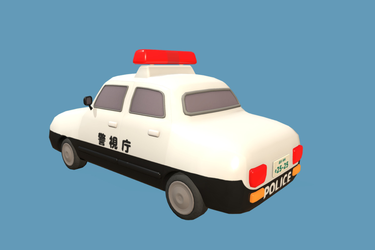 Cute Police Box -KOBAN- Set Low-poly 3D model_16