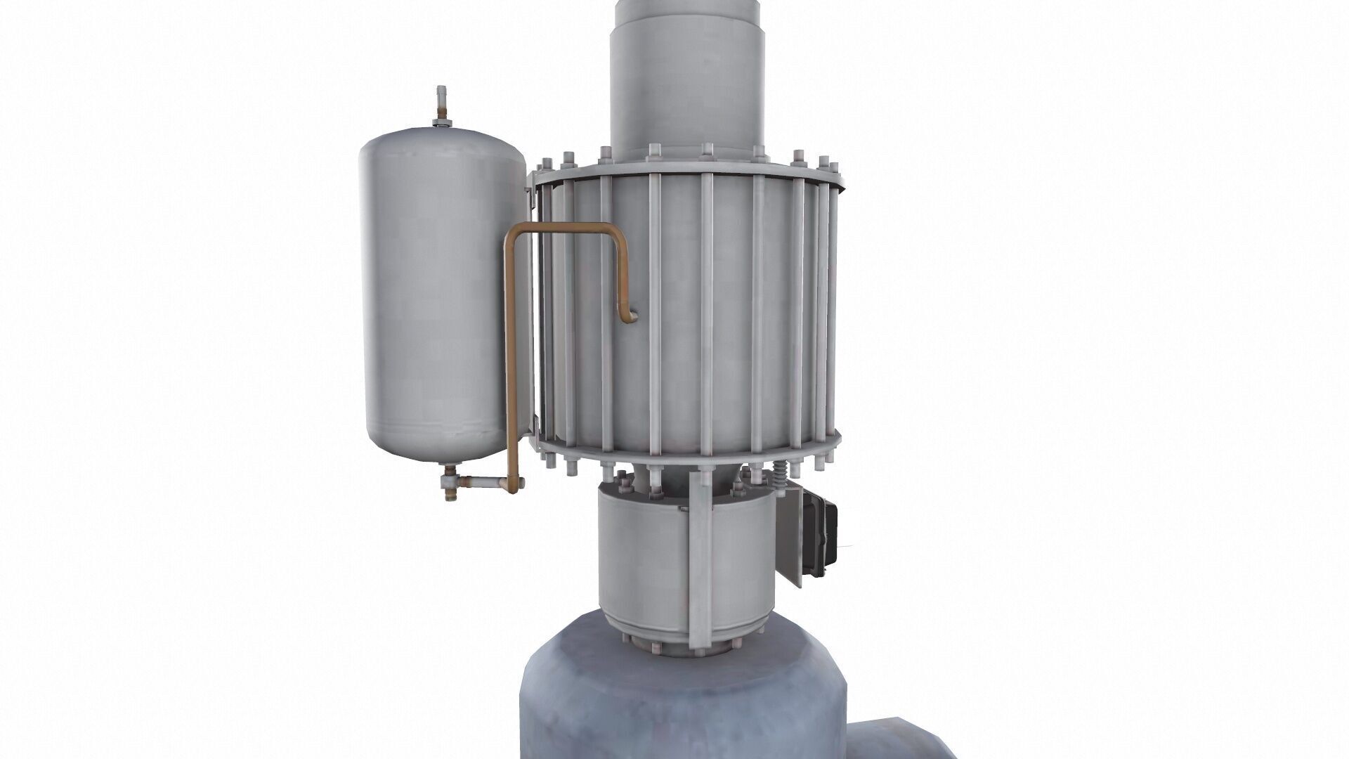 Control Valve Handjack Low-poly 3D model_8