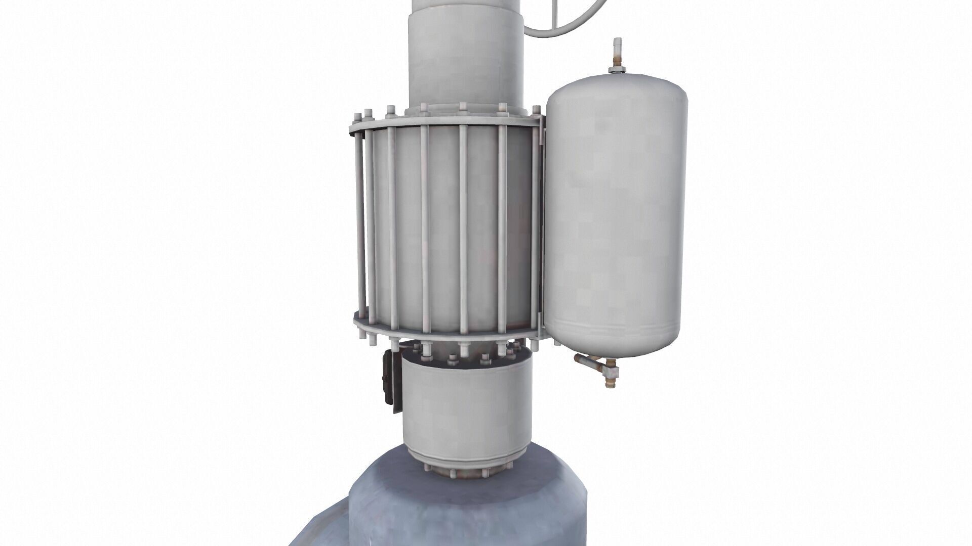 Control Valve Handjack Low-poly 3D model_7