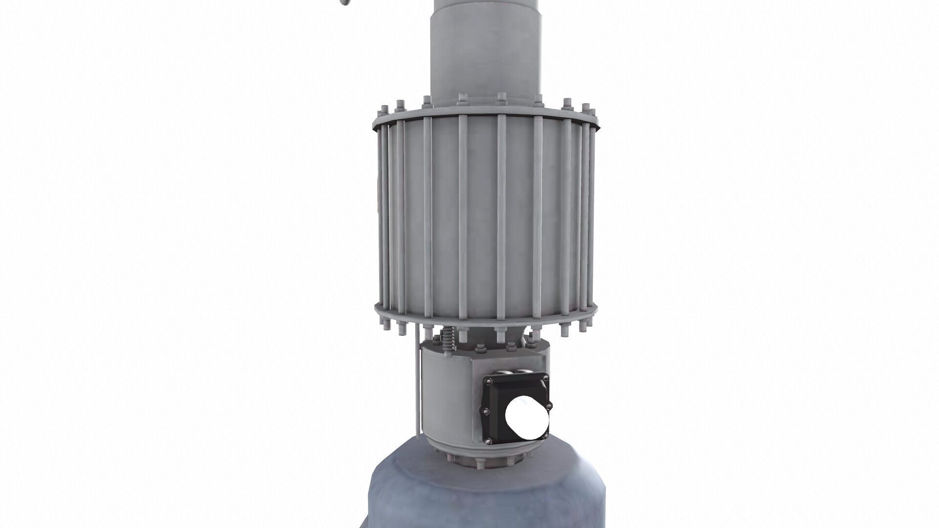 Control Valve Handjack Low-poly 3D model_9