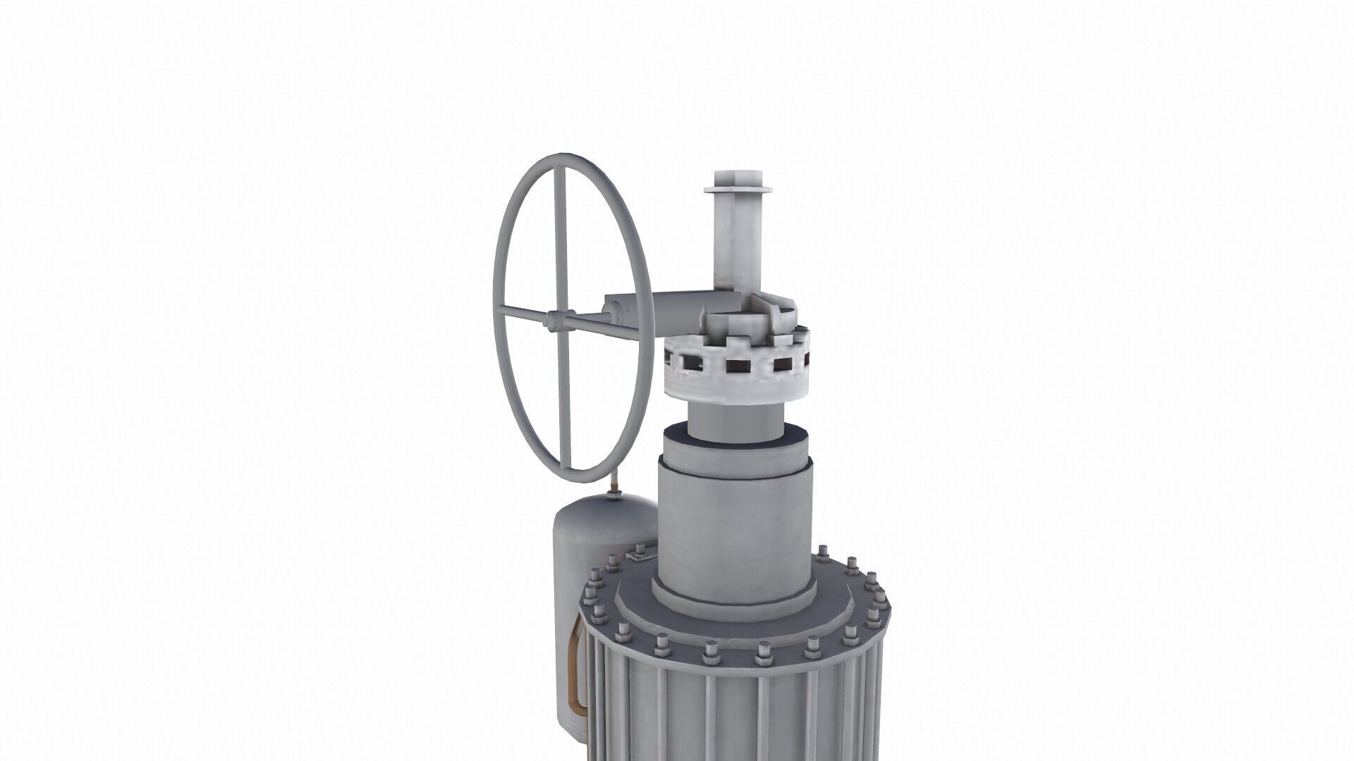 Control Valve Handjack Low-poly 3D model_10
