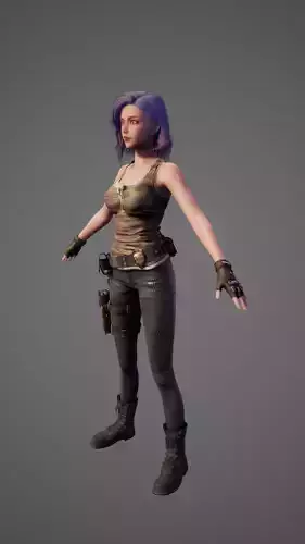 Next-Generation Female Model High-Quality Mesh Advanced Textures 3D model