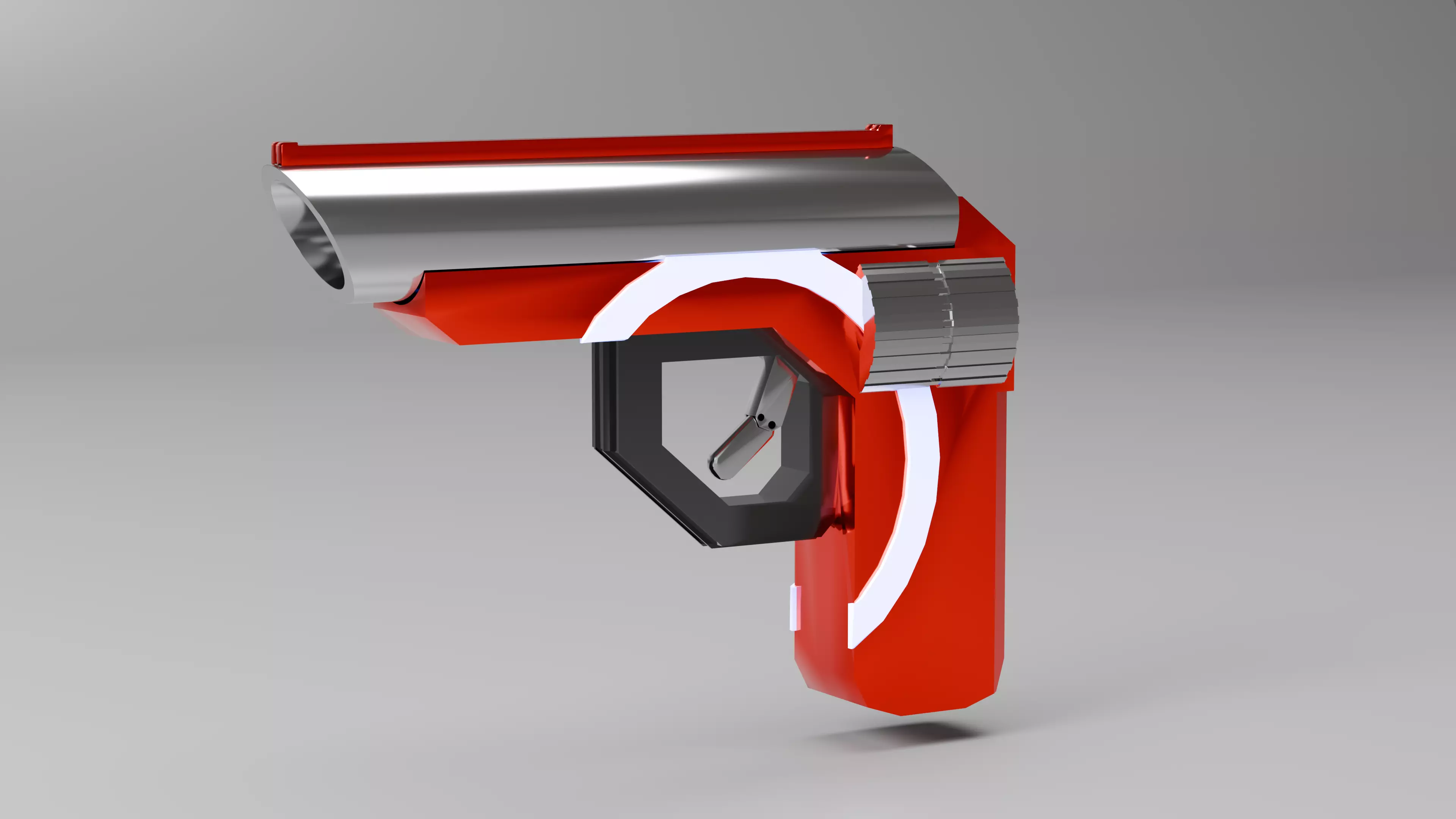 Futuristic Handgun Concept Free low-poly 3D model