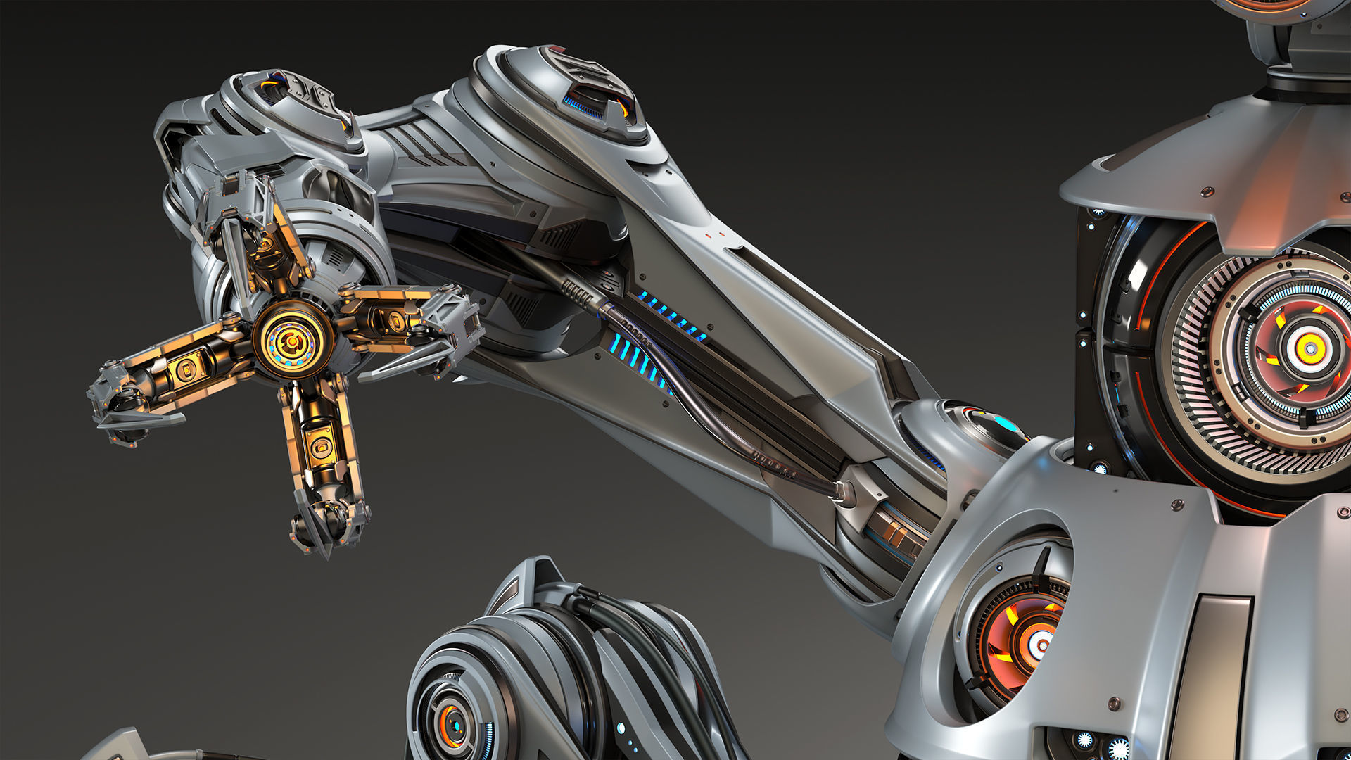 Sci-Fi Quadruped Mech pack 3D Model Collection_5