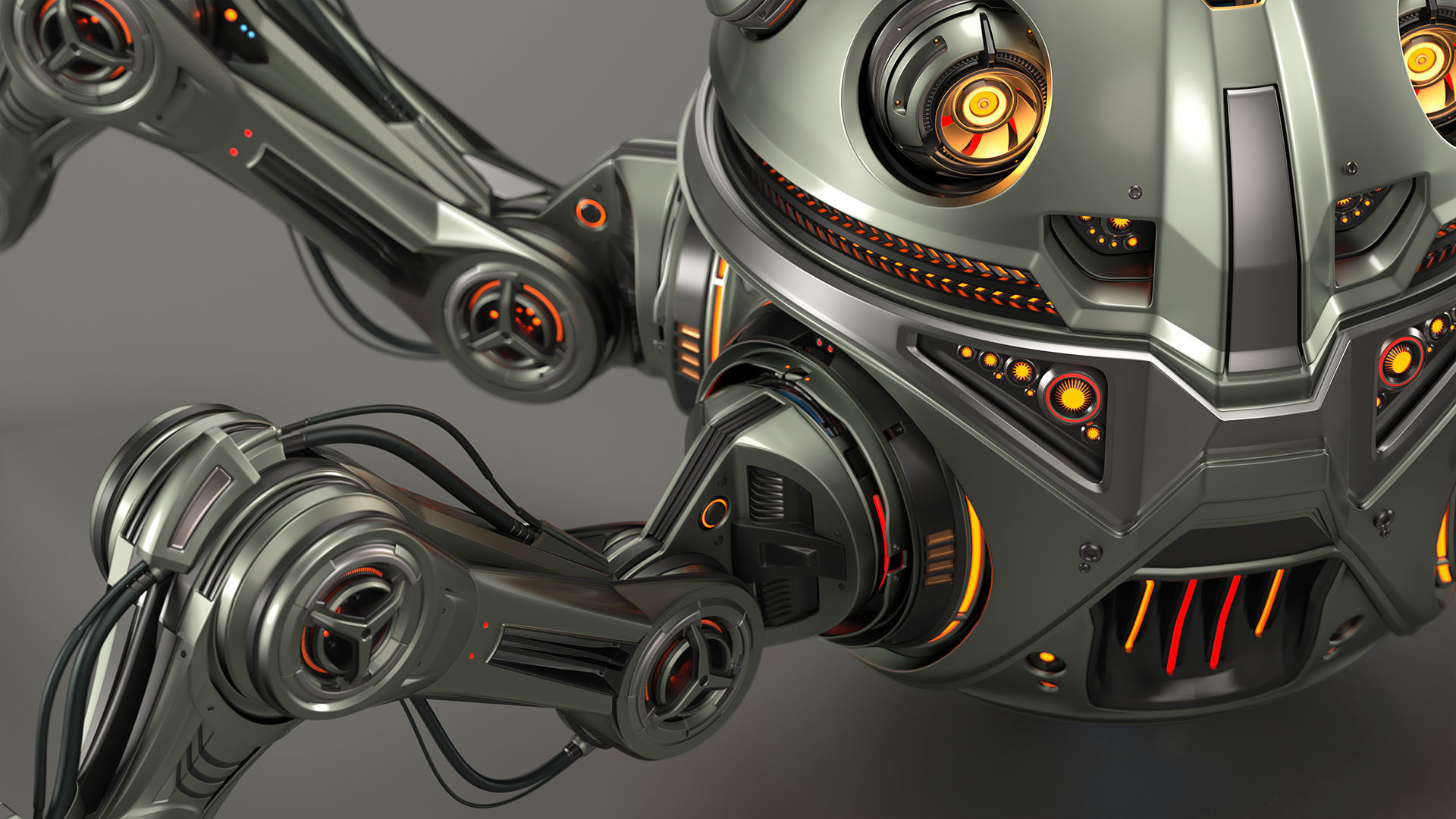 Sci-Fi Quadruped Mech pack 3D Model Collection_15