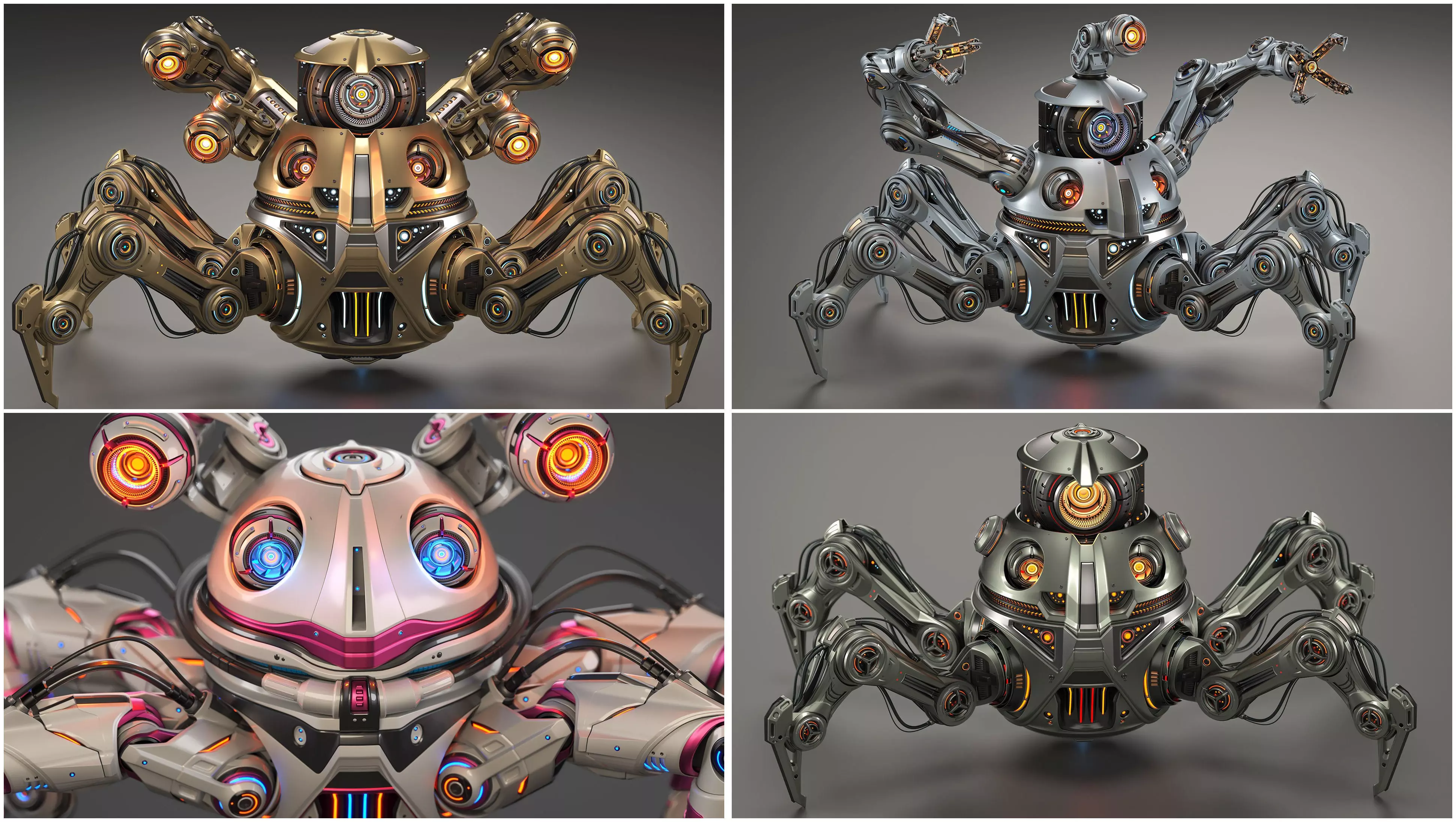 Sci-Fi Quadruped Mech pack 3D Model Collection_0