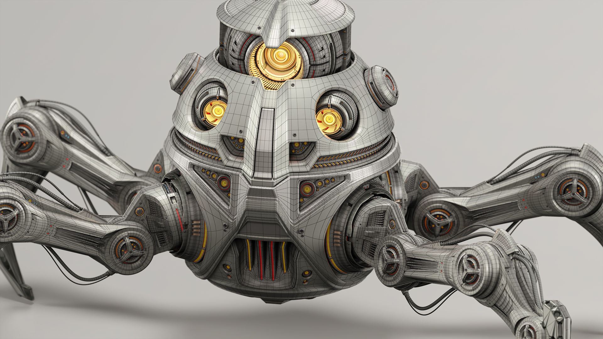 Sci-Fi Quadruped Mech pack 3D Model Collection_13